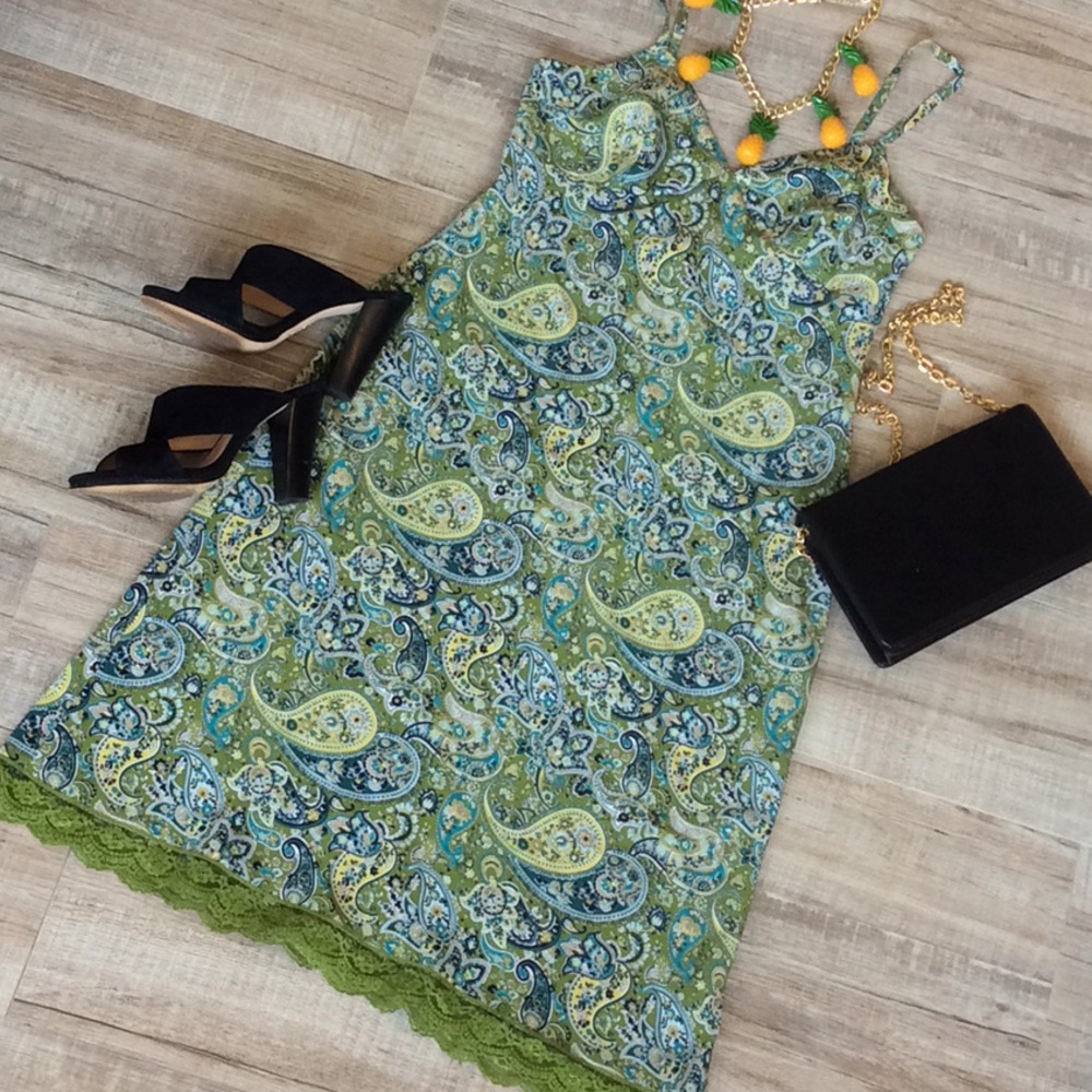 Express Parsley Strapless Parsley Dress  sz